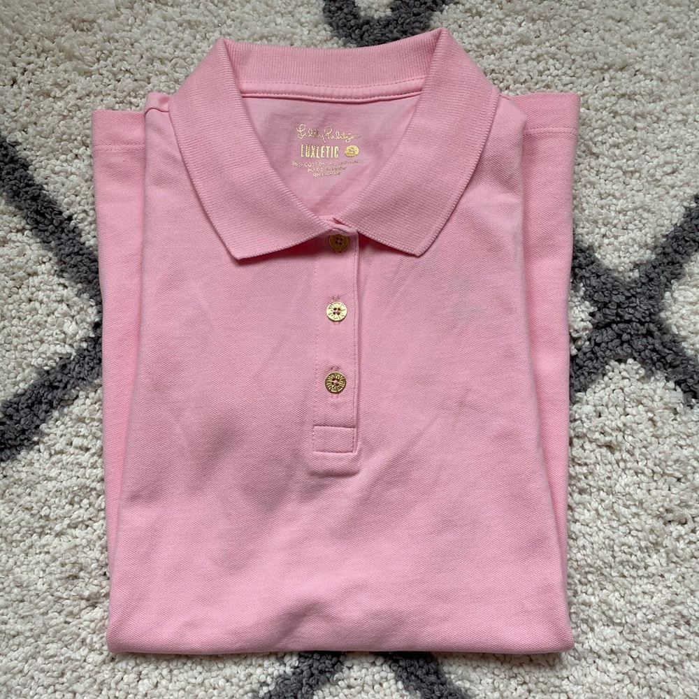 Lilly Pulitzer Luxletic Small Golf Shirt